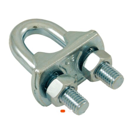 Serre-câble étrier galvanisé – Diamètre 8 mm pour câbles métalliques