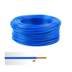Fil électrique souple bleu 6 mm² – Conducteur en cuivre pour installations domestiques et industrielles