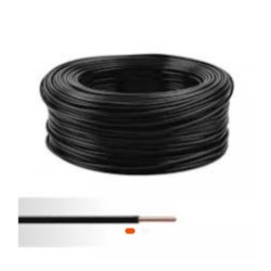 Fil électrique souple noir 6 mm² – Conducteur en cuivre pour installations puissantes