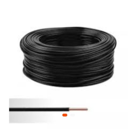 Fil électrique souple noir 6 mm² – Conducteur en cuivre pour installations puissantes