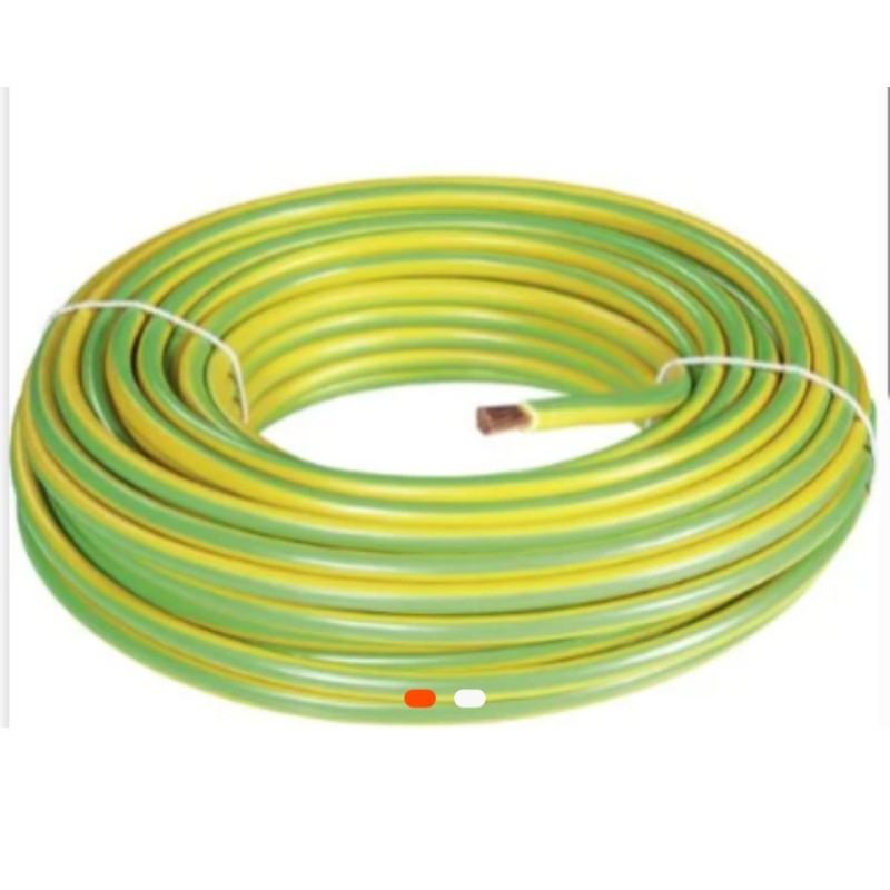 Fil électrique TH 25 mm² Jaune/Vert – Haute conductivité pour mise à la terre