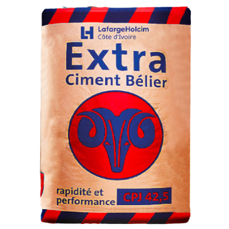 Ciment Bélier EXTRA CPJ 42.5 – 50kg – Haute Performance