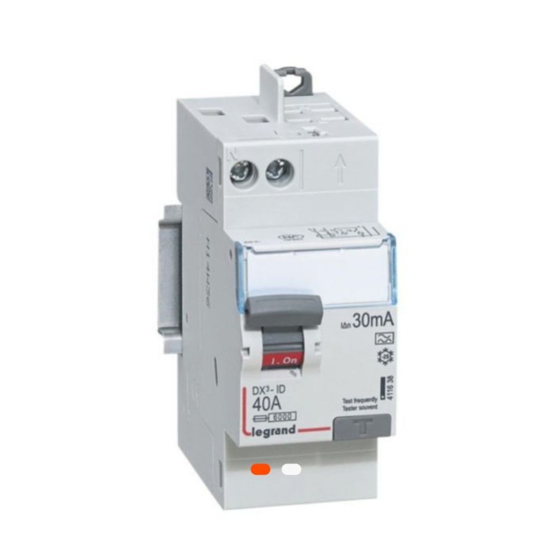 Interrupteur Différentiel Legrand 40A – Bipolaire 30mA – DX³-ID