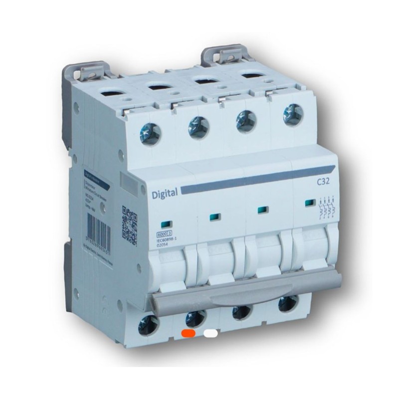 Disjoncteur Schneider 4x40A – Tétrapolaire – Courbe C – 4P – Digital Series