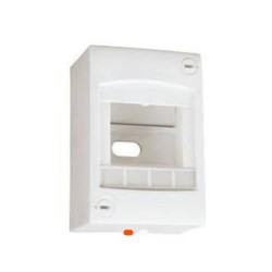 Coffret électrique encastré 4 modules – Porte fumée – INGELEC