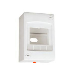 Coffret électrique encastré 4 modules – Porte fumée – INGELEC