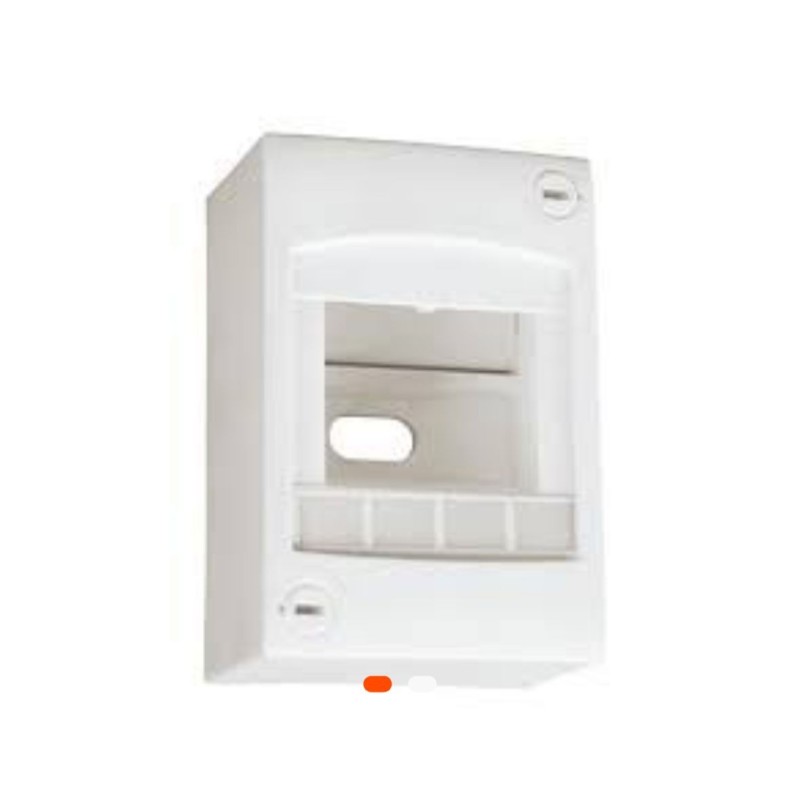 Coffret électrique encastré 4 modules – Porte fumée – INGELEC