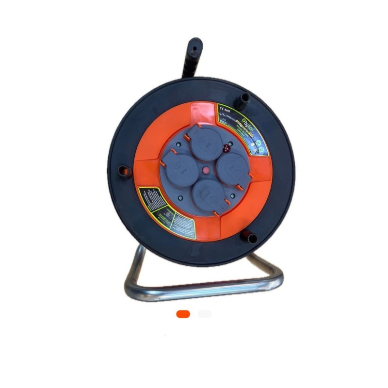 Rallonge de chantier BYLION – Enrouleur 40 mètres – câble 3x2,5 mm² – Ultra portée et puissance