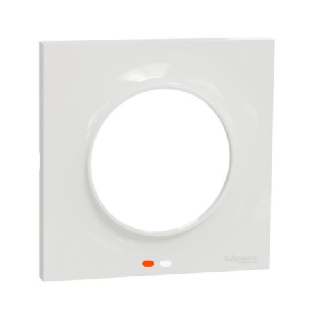 Plaque ODACE Styl blanche 1 poste – Élégance simple et épurée Schneider