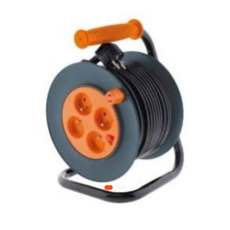 Rallonge enrouleur 4 prises 4m – Câble 3x2,5mm² haute puissance