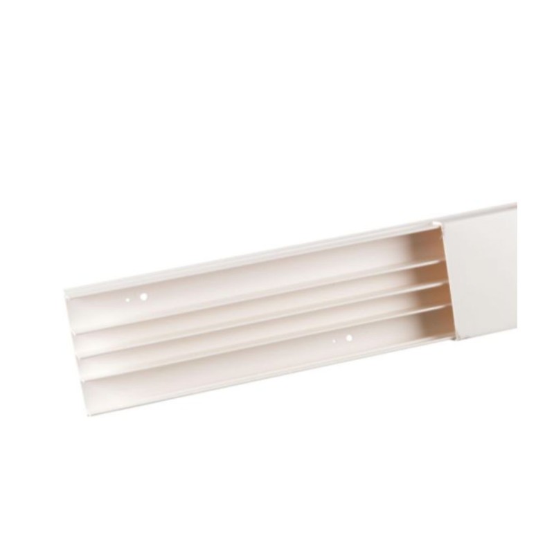 Goulotte électrique 4 passages autocollante – 2 mètres, marque FORCE