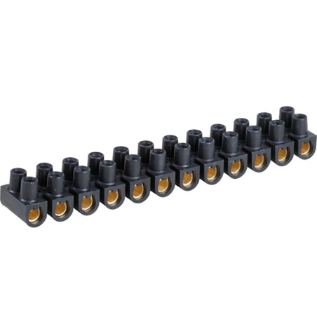 Barrette domino LEGRAND 16 mm² – Noir – Connexion électrique robuste