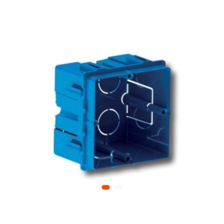 Boîte encastrée 2 modules carré type B – Rouge