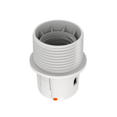 Douille E27 Blanche avec Bague – Ingelec