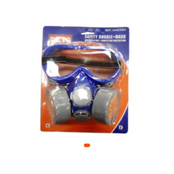 Demi-masque de protection avec filtres intégrés – Anti-poussières, gaz et vapeurs