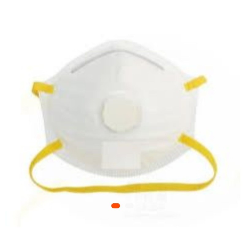 Masque à poussière ovale avec valve FFP2 – Lot de 20 pièce