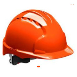Casque de chantier orange EMTOP – Protection robuste et durable pour travailleurs