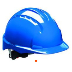 Casque de chantier bleu EMTOP – Protection robuste et confortable