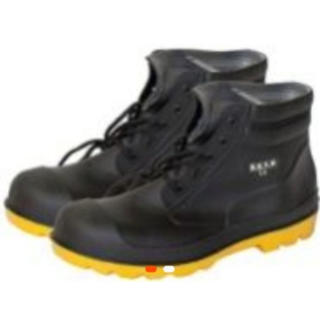 Botte de sécurité mini noire à semelle jaune – DETO P39,40,41,42,43,44,45