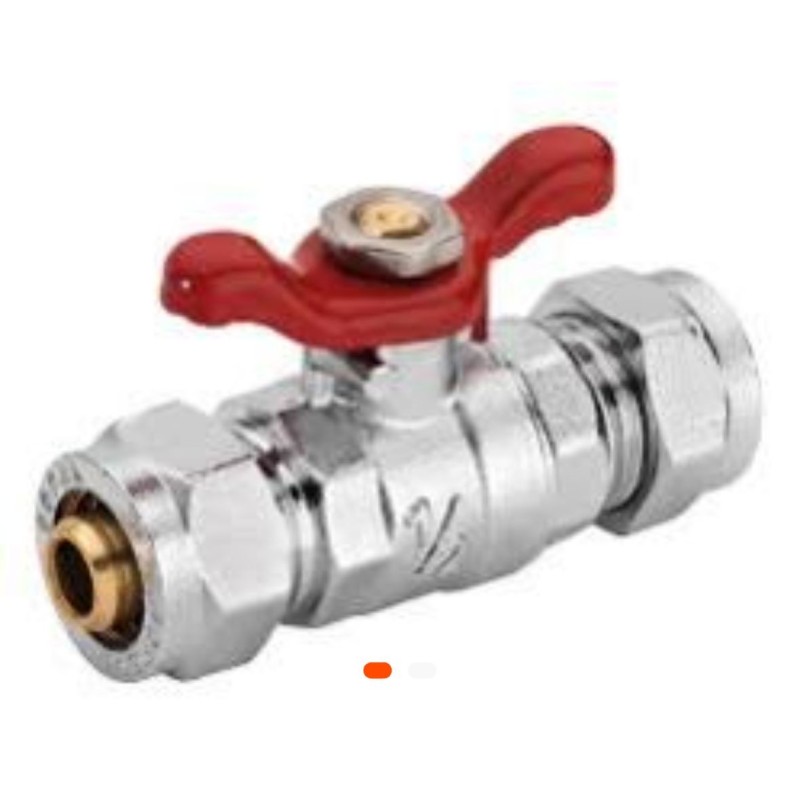 Robinet d’arrêt avec écrou PEX – Raccord de plomberie résistant