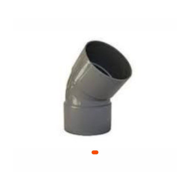 Coude PVC 1/8 Ø125 – Raccord coudé 45° pour réseaux d’évacuation