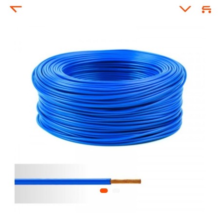 Câble Électrique TH 6 mm² – 100 mètres – Bleu – LCS