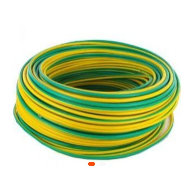 Câble TH 10 mm² Jaune/Vert – LCS – 100 ML – Conducteur de Terre Haute Capacité