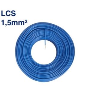 Câble Électrique TH 1,5 mm² – 100 Mètres – Bleu – LCS