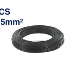 Câble Électrique TH 1,5 mm² – 100 Mètres – Noir – LCS