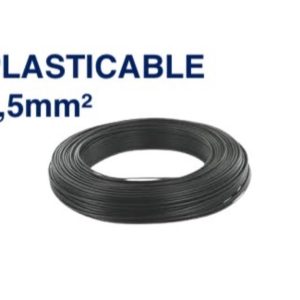 Câble Électrique TH 1,5 mm² – 100 Mètres – Noir – PLASTICABLE