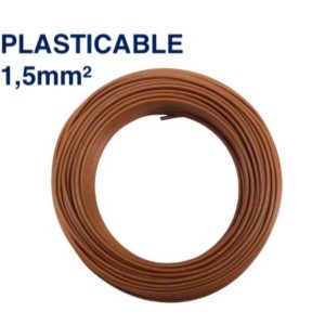 Câble Électrique TH 1,5 mm² – 100 Mètres – Marron – PLASTICABLE