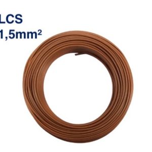 Câble Électrique TH 1,5 mm² – 100 Mètres – Marron – LCS