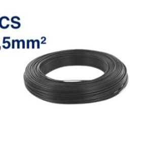 Câble Électrique TH 2,5 mm² – 100 Mètres – Noir – LCS