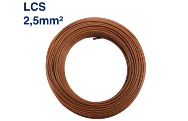Câble TH 2,5 mm² – 100 mètres – Marron – LCS
