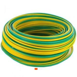 Câble électrique TH 10 mm² Jaune/Vert – Vendu au mètre linéaire (Plasticable)