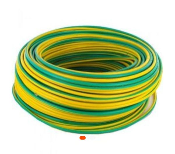 Câble Électrique TH 6 mm² – 100 mètres – Jaune Vert – LCS