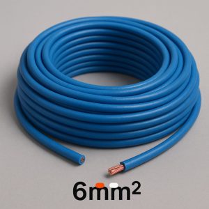 Câble TH 6 mm² Bleu – Plasticable – 100 ML – Conducteur Neutre Haute Résistance