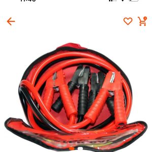 Câble de démarrage batterie 500A – Pinces crocodiles rouges et noires avec sac de transport