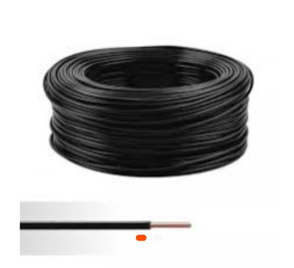 Fil électrique souple noir 6 mm² – Conducteur en cuivre pour installations puissantes