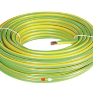 Fil électrique TH 25 mm² Jaune/Vert – Haute conductivité pour mise à la terre