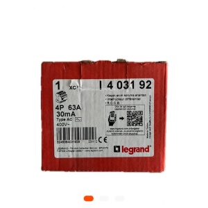 Disjoncteur différentiel LEGRAND 63A Monophasé – 30mA Type AC