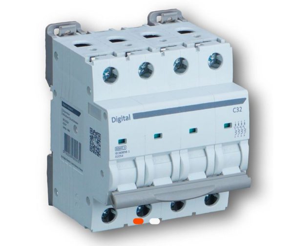 Disjoncteur Schneider 4x40A – Tétrapolaire – Courbe C – 4P – Digital Series