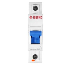 Disjoncteur Ingelec SECURIS 10A – 1P+N – Unipolaire + Neutre – 230/400V