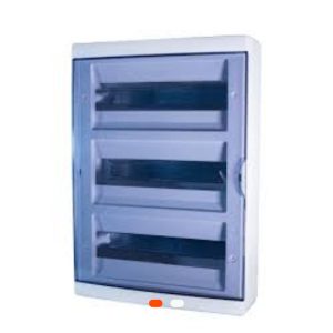 Coffret électrique encastré 39 modules – Porte fumée – INGELEC