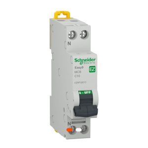 Disjoncteur DPN 1P+N 10A Courbe C – Easy9 Schneider Electric – 4500 A