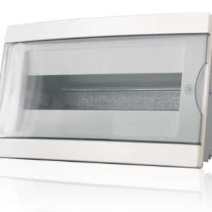 Coffret électrique apparent 13 modules – Porte fumée – INGELEC