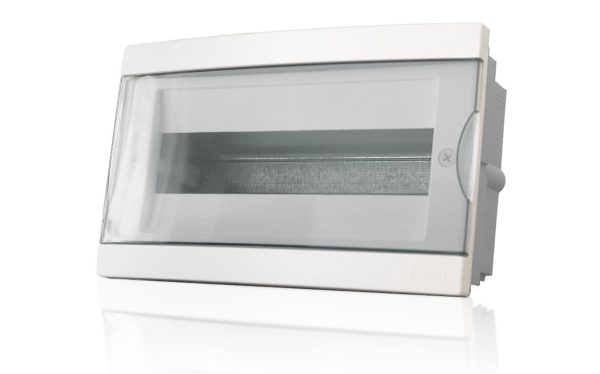 Coffret électrique apparent 13 modules – Porte fumée – INGELEC