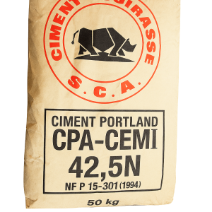 Ciment CUIRASSE CPA-CEMI 42,5N – Sac 50 kg – Haute résistance | Construction & BTP