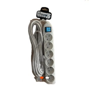 Multiprise FORCE – 6 prises avec interrupteur – câble 5 mètres