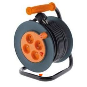 Rallonge enrouleur 4 prises 4m – Câble 3x2,5mm² haute puissance